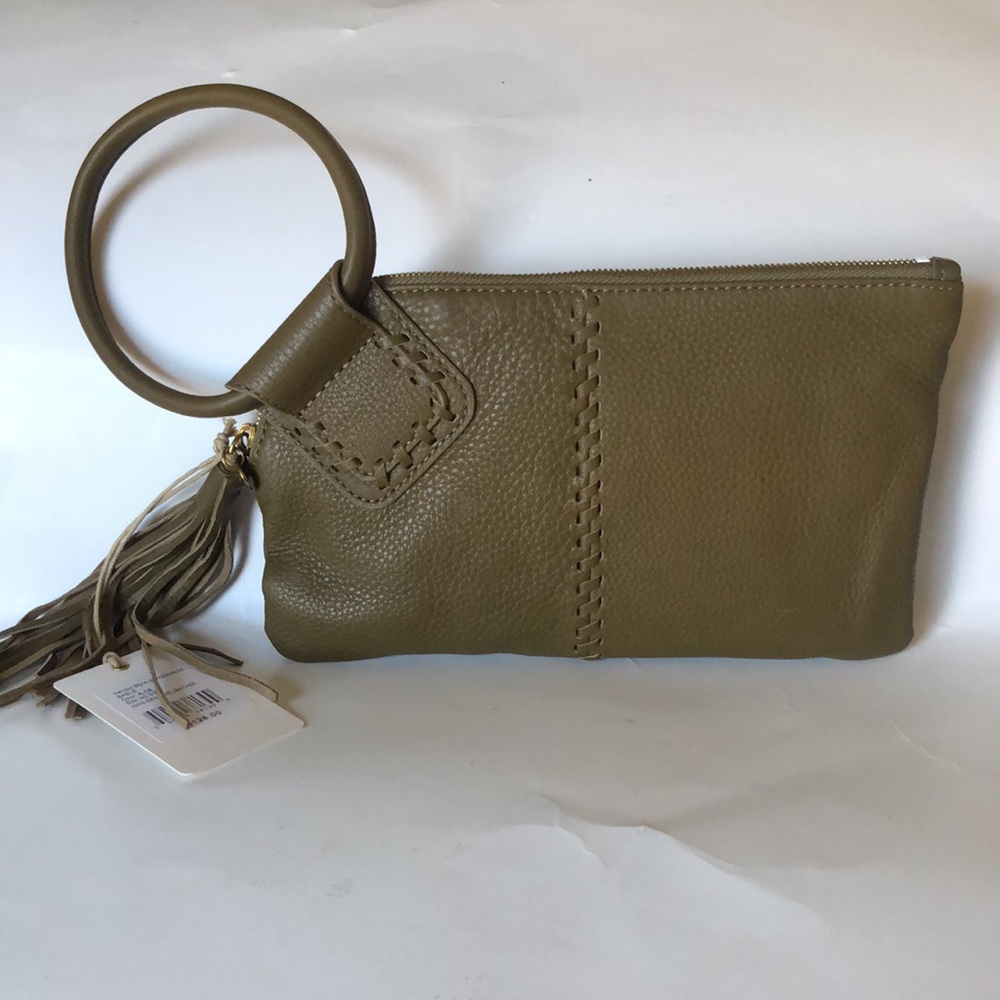 Great Deal - NWT Hobo Genuine Leather Olive Clutch